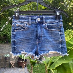 American Eagle Super Stretch High Waisted Jean Shorts
